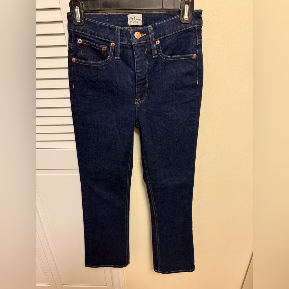 J.Crew High Rise Flared Boot Cropped  Jeans